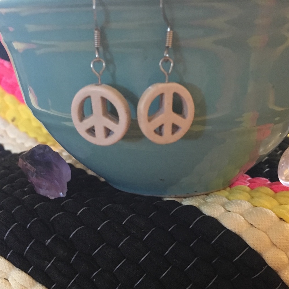 Handmade Peace Earrings